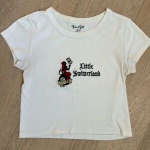 John Gault Little Switzerland baby tee